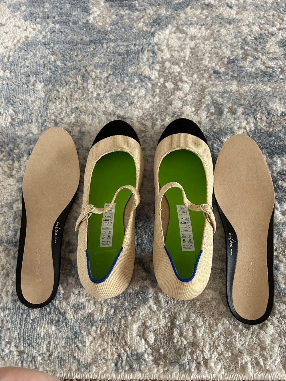 💕NEW Rothy’s Cream Cap Toe Pump -Size 8💕 - Picture 6 of 6